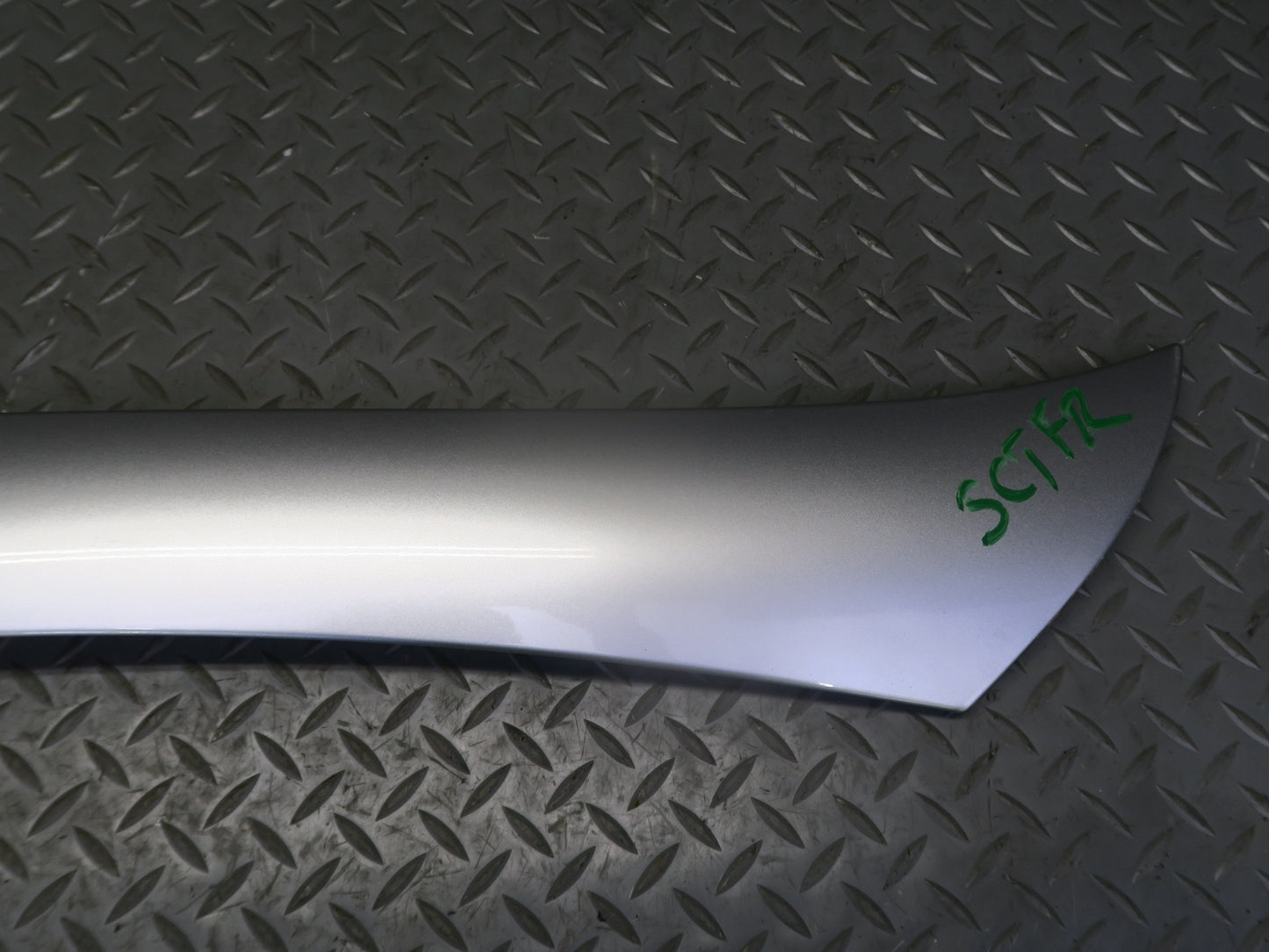 02-10 Lexus Z40 SC430 Set 2 Exterior Windshield A Pillar Trim Cover Silver OEM