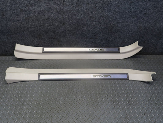 02-05 Lexus Z40 SC430 Set of 2 Left & Right Door Step Scuff Sill Plate Trim OEM