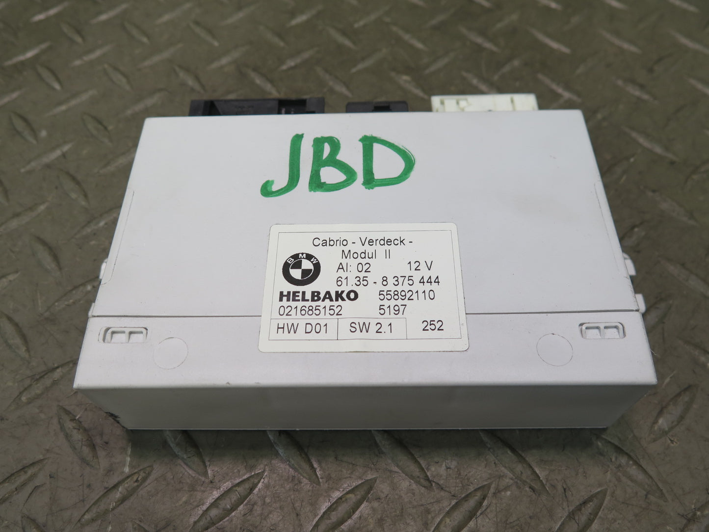 01-06 BMW E46 330ci Convertible Folding TOP Roof Control Unit Module 8375444 OEM