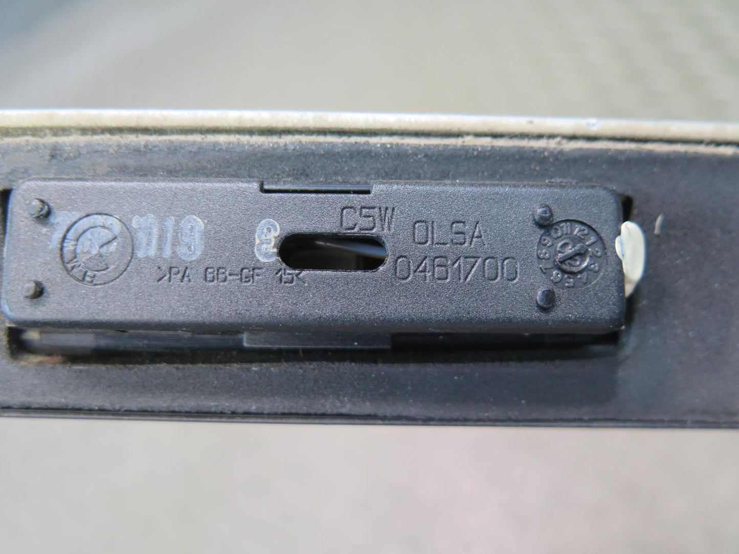 01-06 BMW E46 330Ci Convertible Rear Trunk Lid Handle Trim Molding OEM