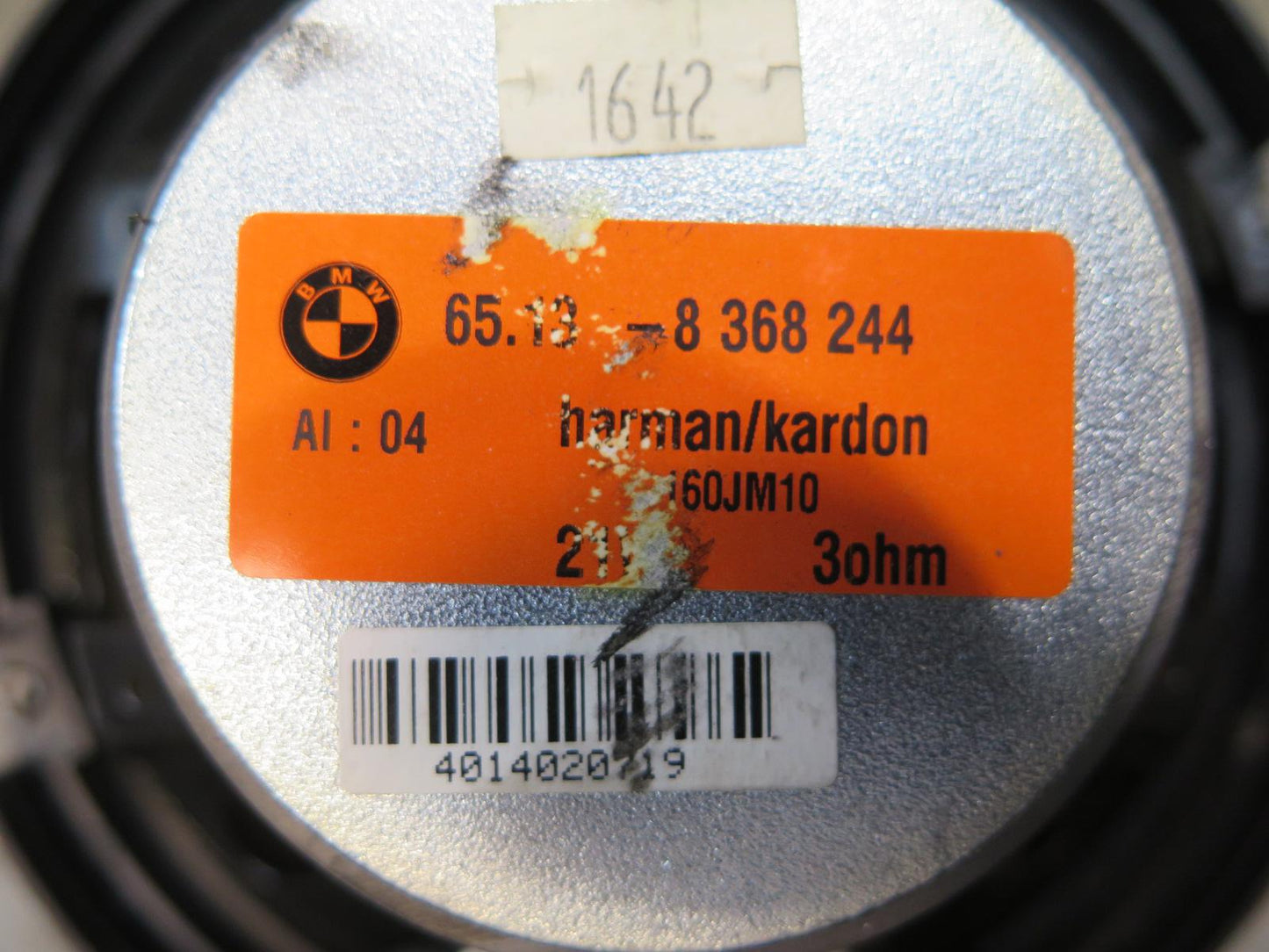 01-06 BMW E46 330CI Convertible Set of 2 Rear Harman Kardon Speaker 8368244 OEM