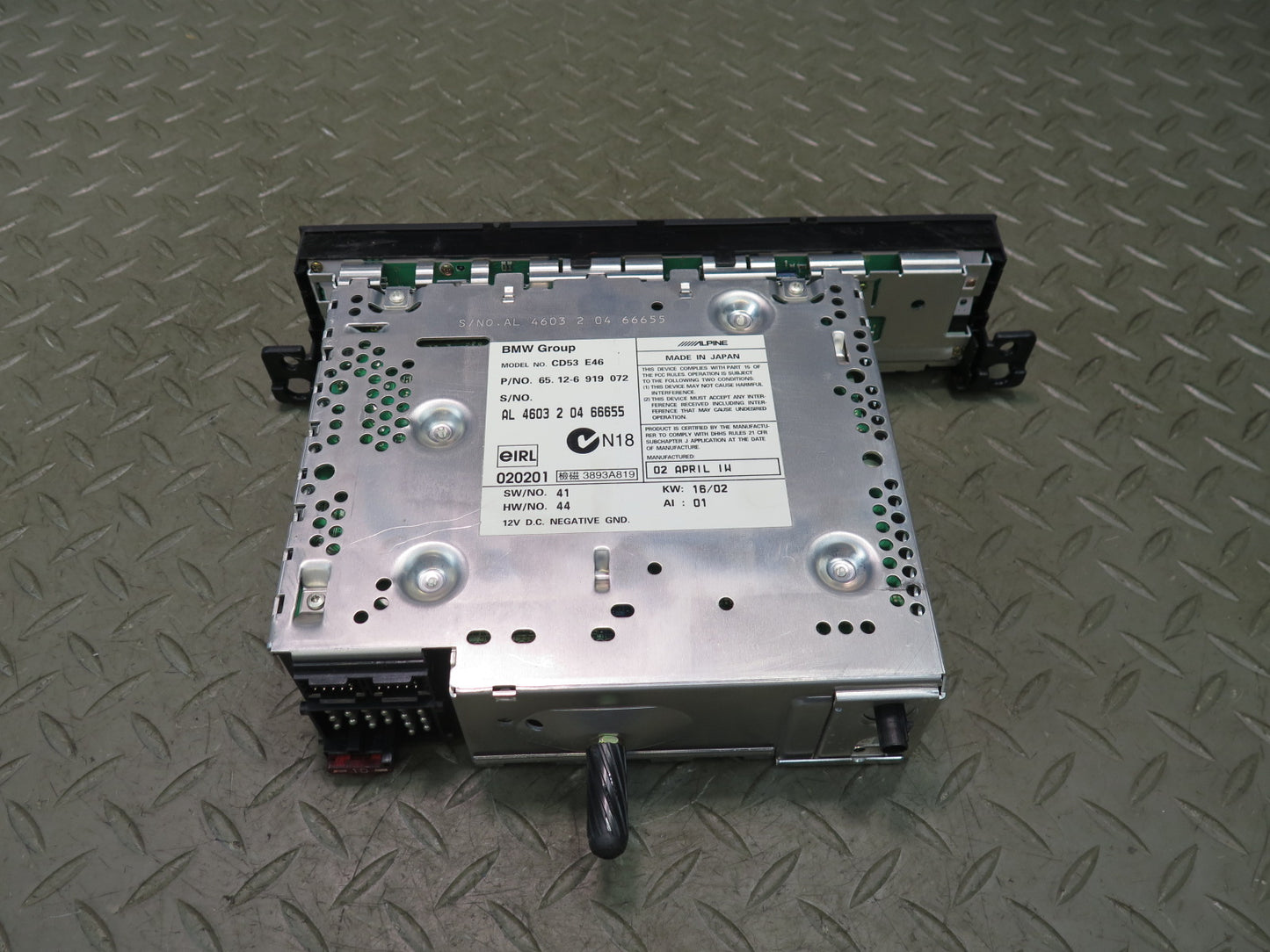 02-03 BMW E46 330ci Radio CD Player Receiver 6919072 OEM