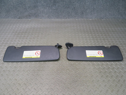 01-06 BMW E46 330ci Convertible Set of 2 Front Left & Right Sun Visor Black OEM