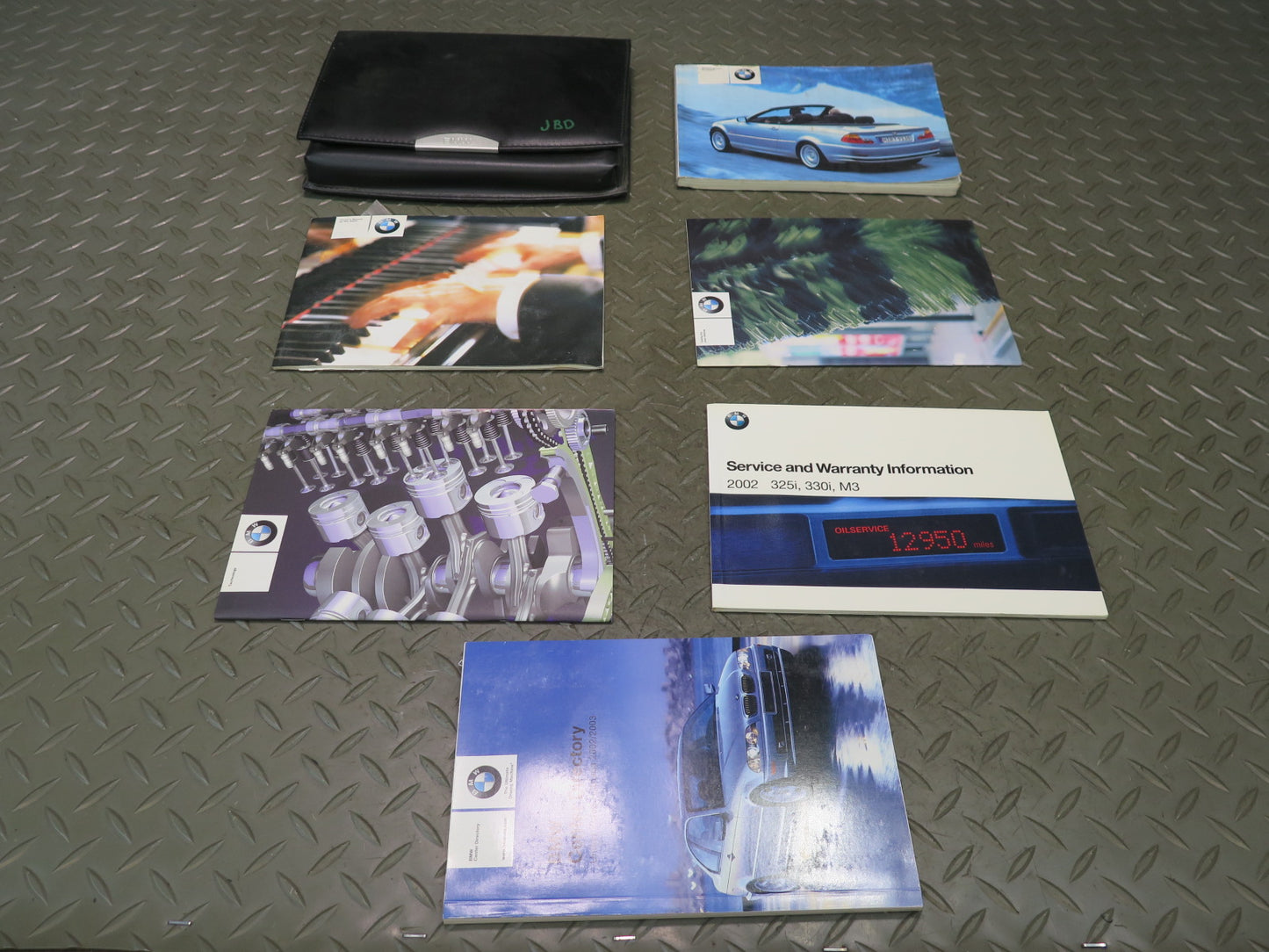 2002 BMW E46 330ci Owners Operator Guide Manual Book Set w Black Case OEM