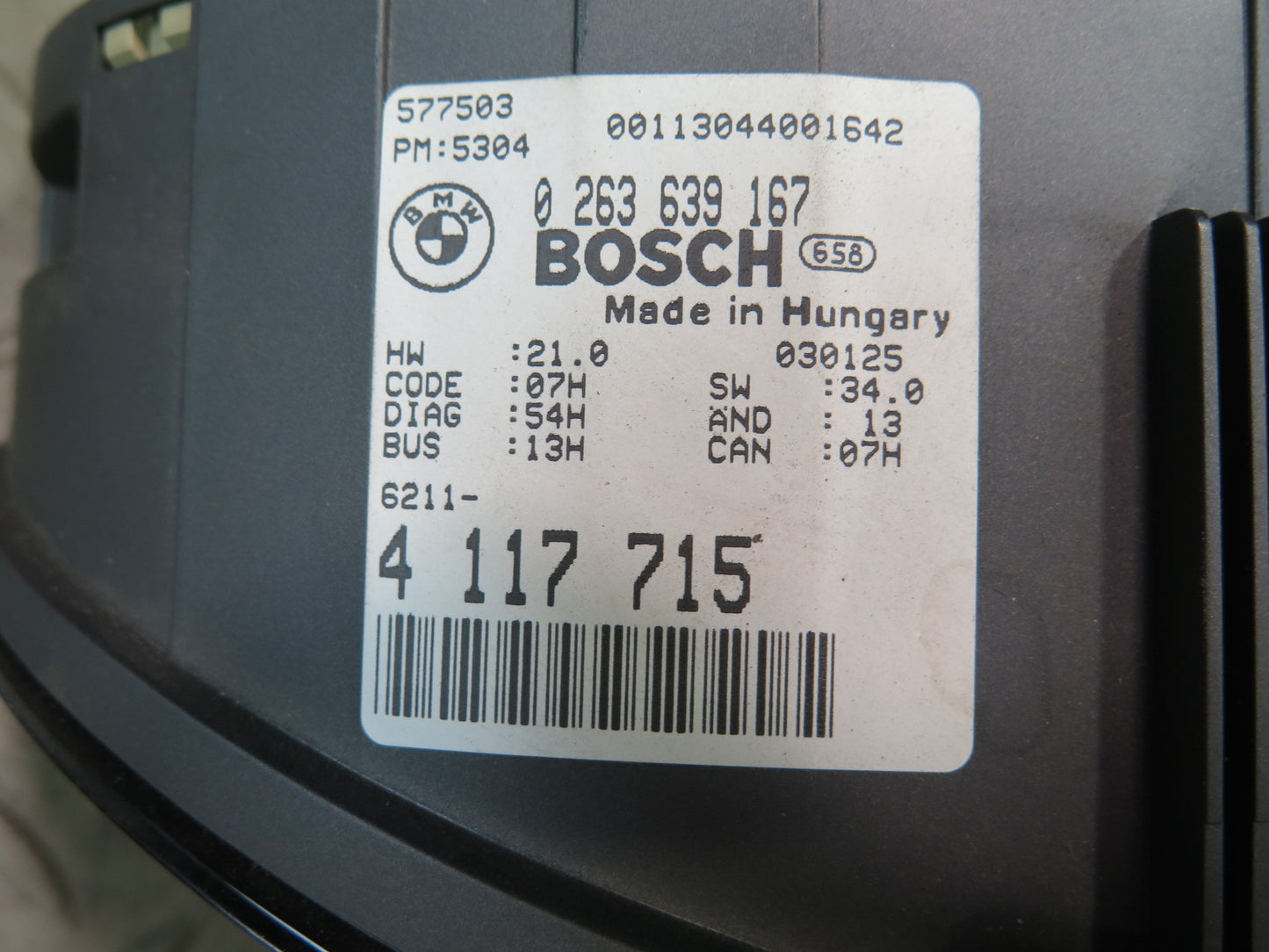 01-03 BMW E46 330Ci A/T Instrument Cluster Gauge Speedometer 4117715 OEM