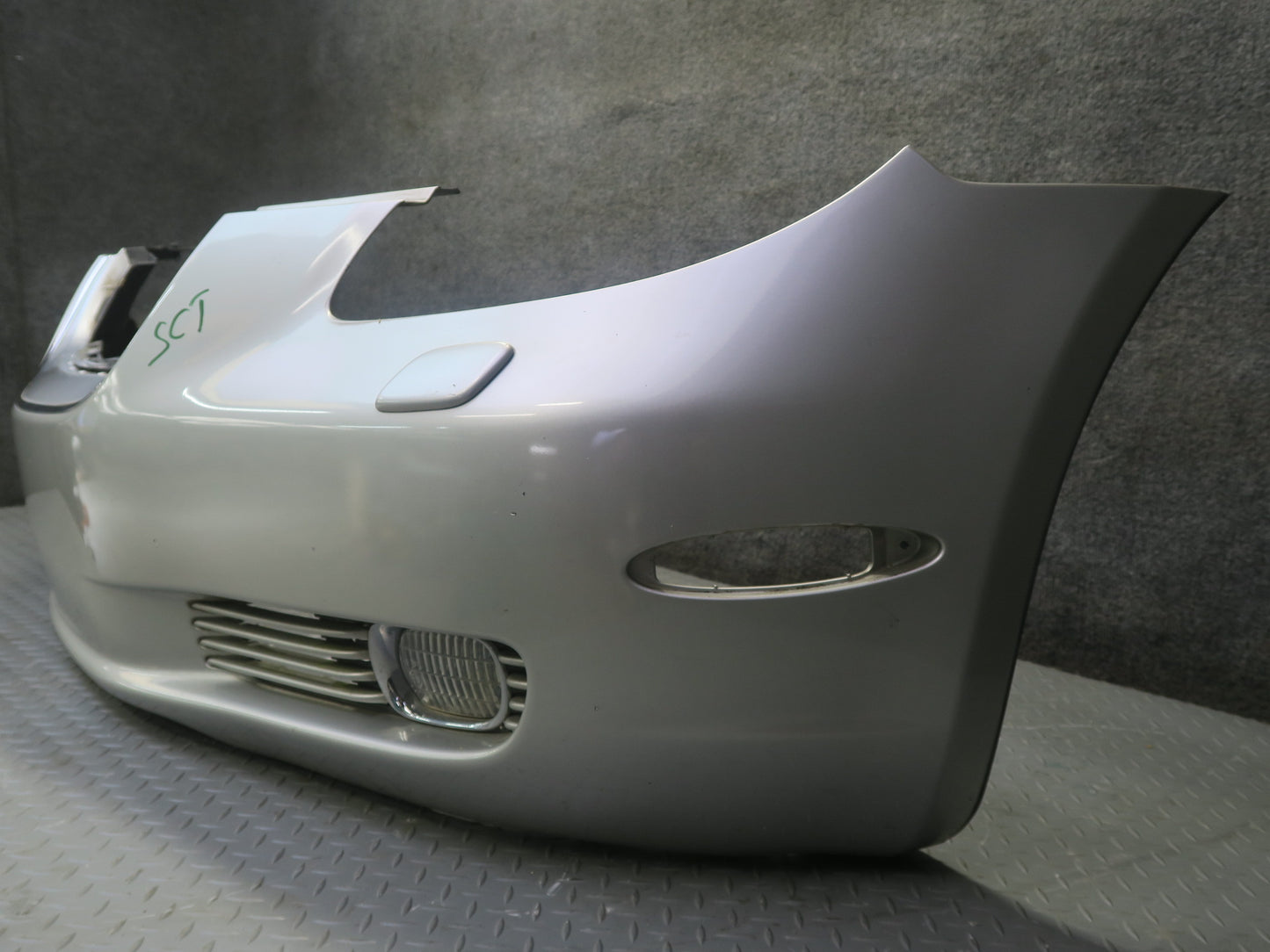 02-05 Lexus Z40 SC430 Front Bumper Cover Panel Silver w Fog Lights & Washer OEM