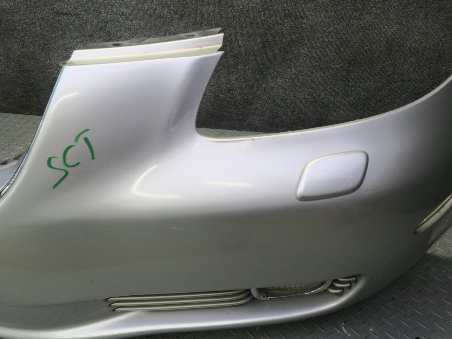 02-05 Lexus Z40 SC430 Front Bumper Cover Panel Silver w Fog Lights & Washer OEM