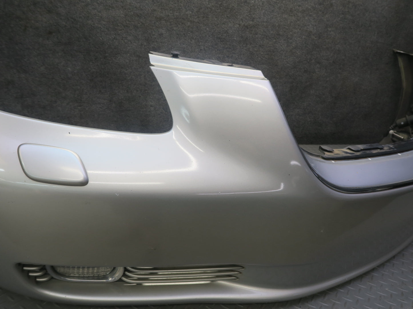 02-05 Lexus Z40 SC430 Front Bumper Cover Panel Silver w Fog Lights & Washer OEM