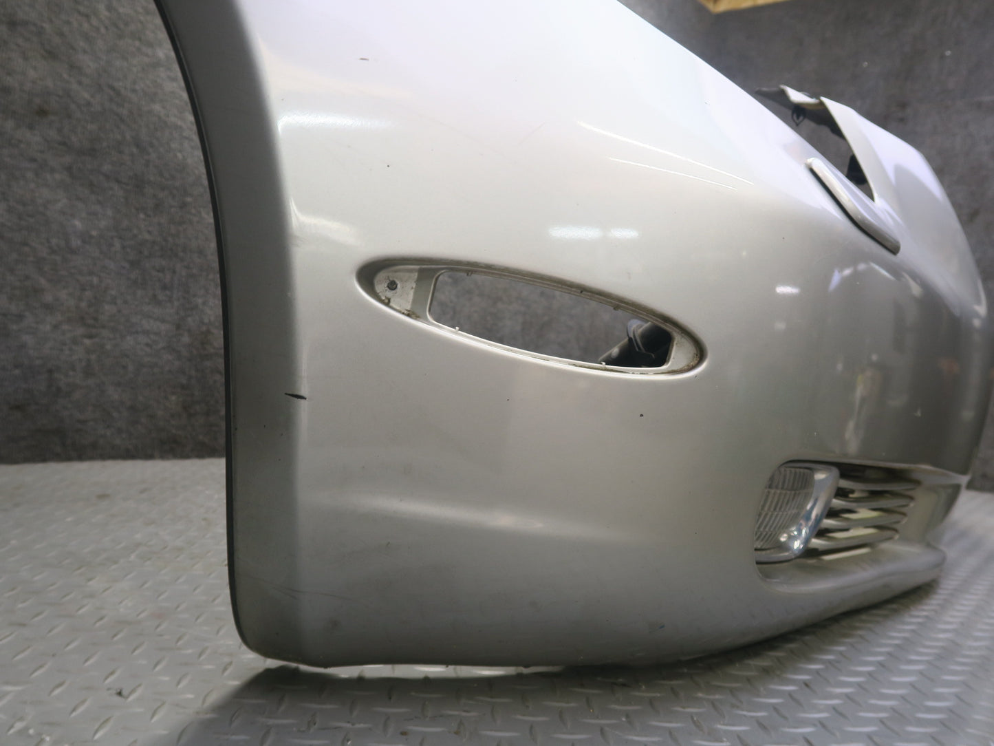 02-05 Lexus Z40 SC430 Front Bumper Cover Panel Silver w Fog Lights & Washer OEM