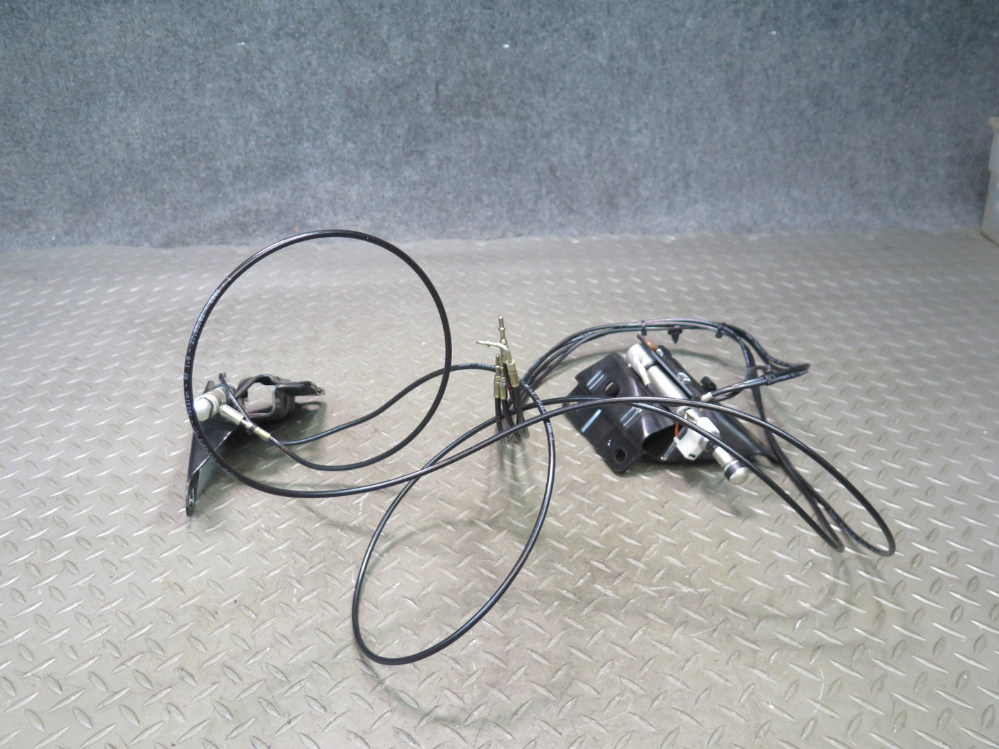 01-06 BMW E46 330Ci Conv Rear Left & Right TOP Hydraulic Cylinder w Pipe Set OEM