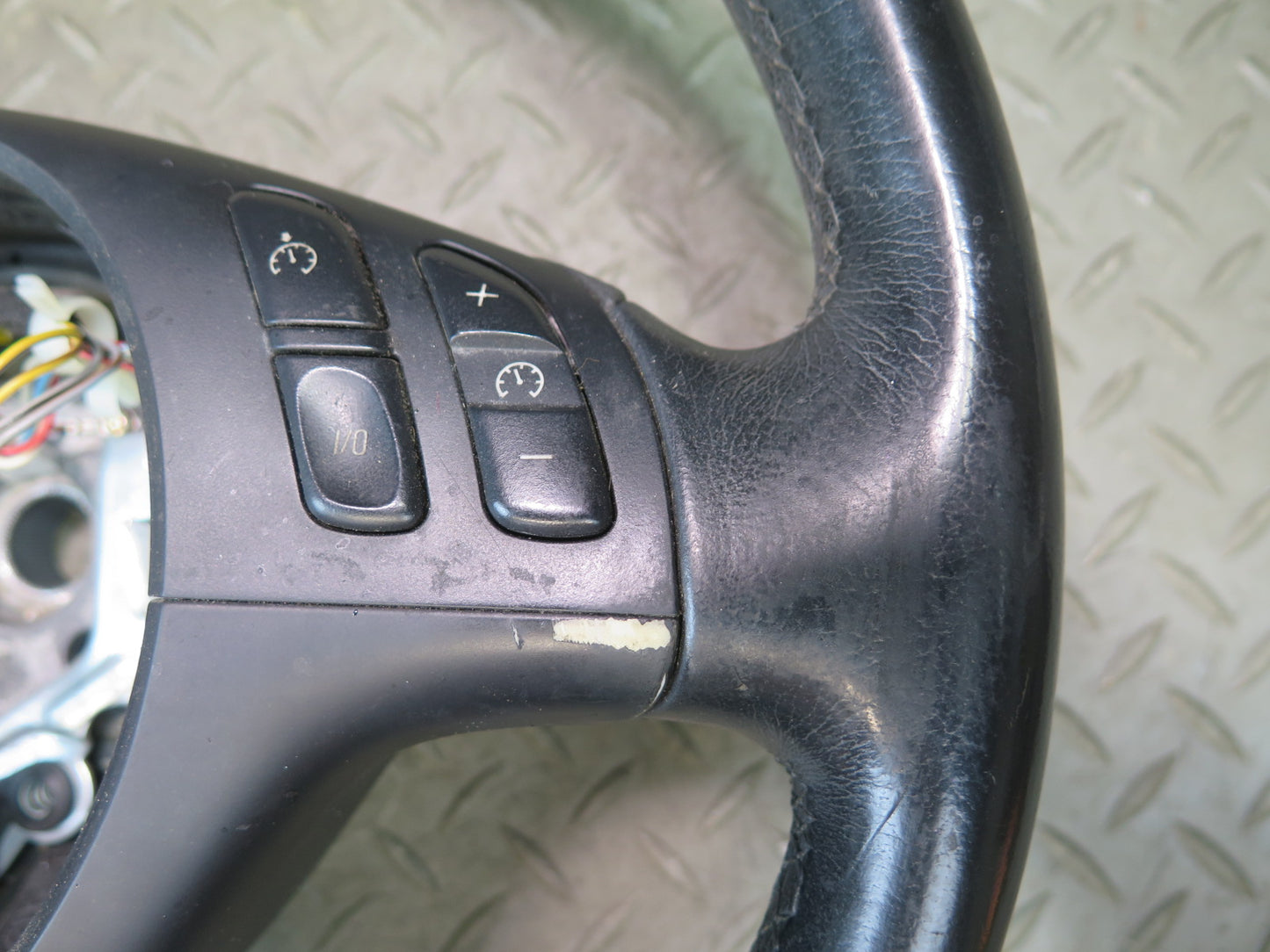 01-06 BMW E46 330ci 3-SPOKE Leather Sport Steering w Controls Black OEM