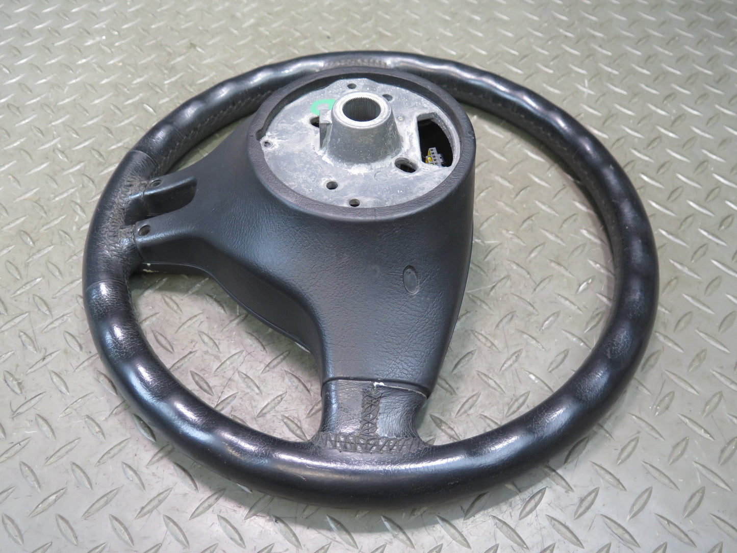 01-06 BMW E46 330ci 3-SPOKE Leather Sport Steering w Controls Black OEM