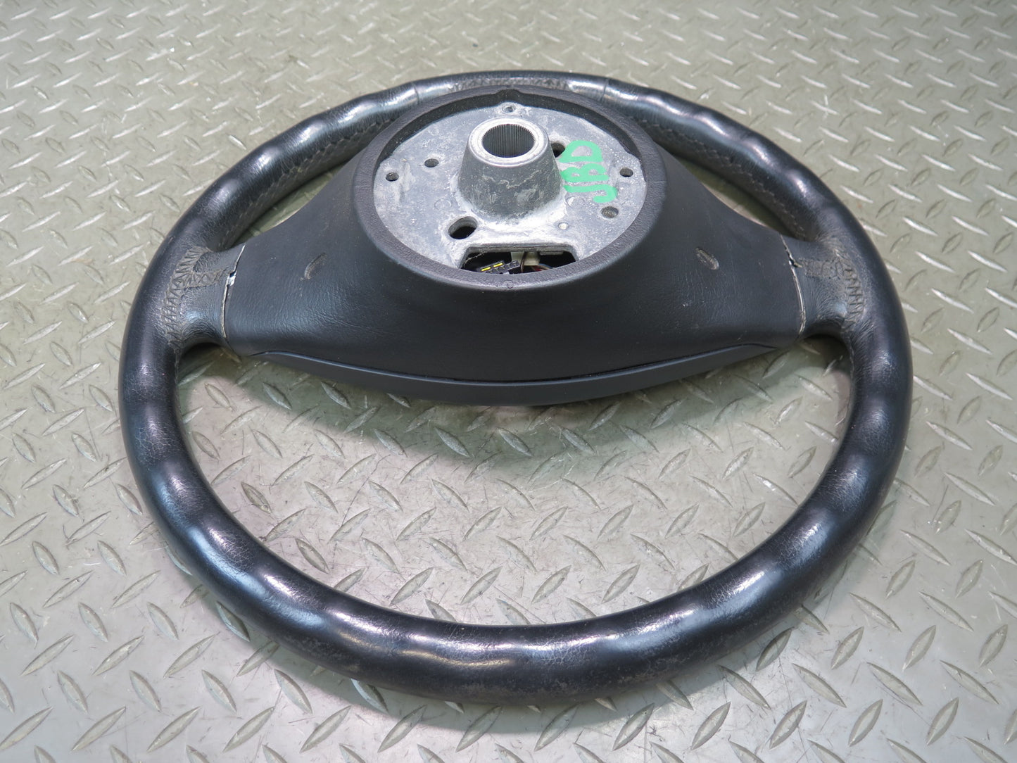 01-06 BMW E46 330ci 3-SPOKE Leather Sport Steering w Controls Black OEM
