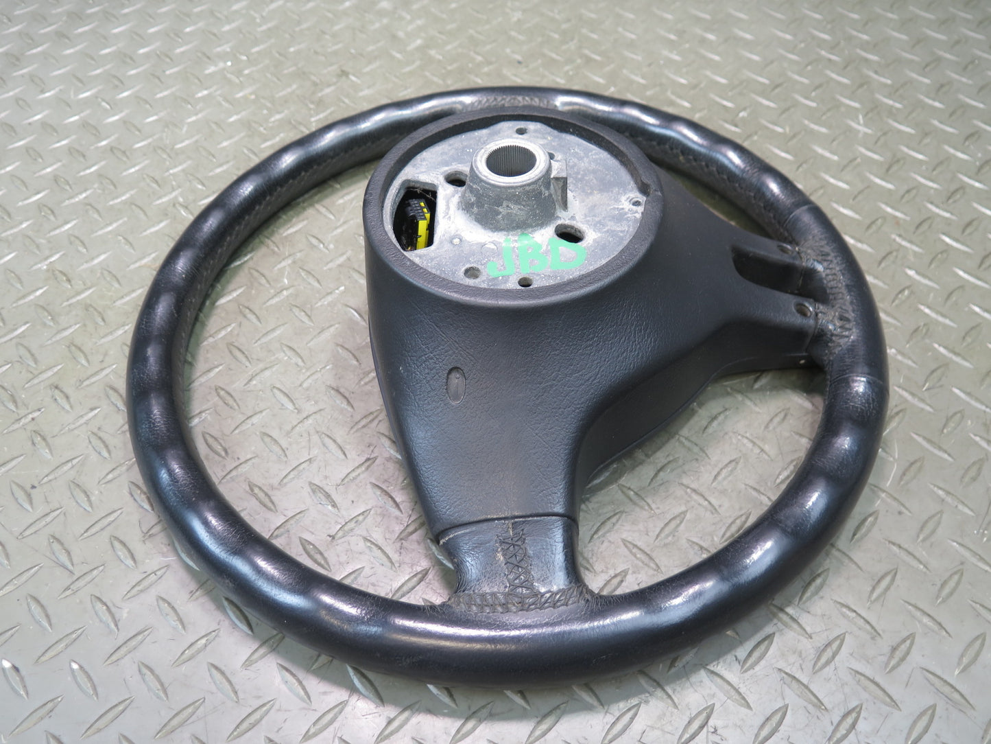 01-06 BMW E46 330ci 3-SPOKE Leather Sport Steering w Controls Black OEM