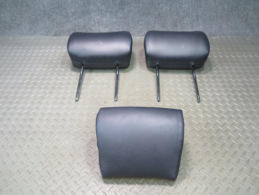04-06 Lexus UCF30L LS430 Rear Left Center Right Leather Headrest Set Black OEM