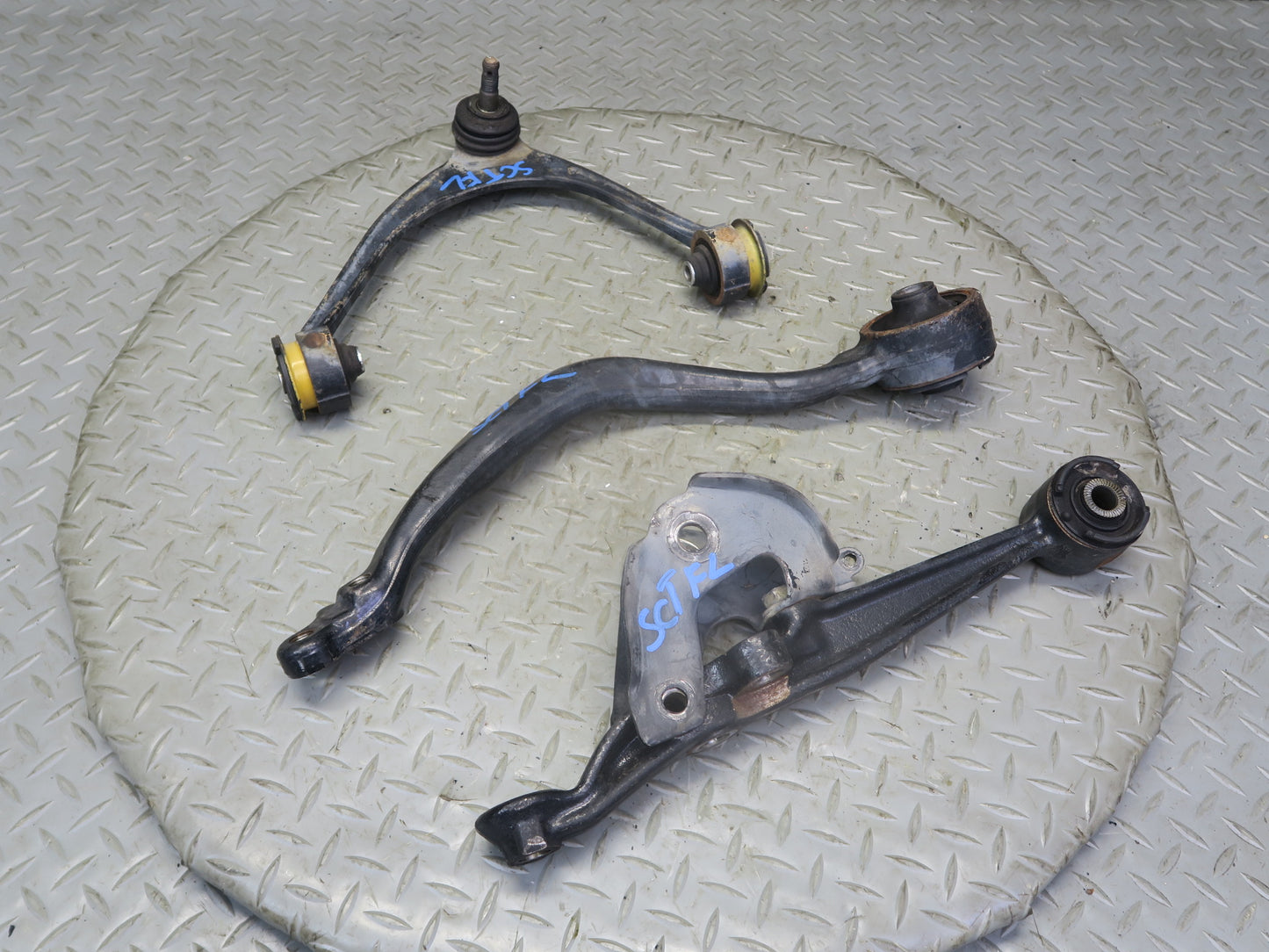 02-10 Lexus UZZ40L SC430 Set of 3 Front Left Lower & Upper Control Arm 122K OEM