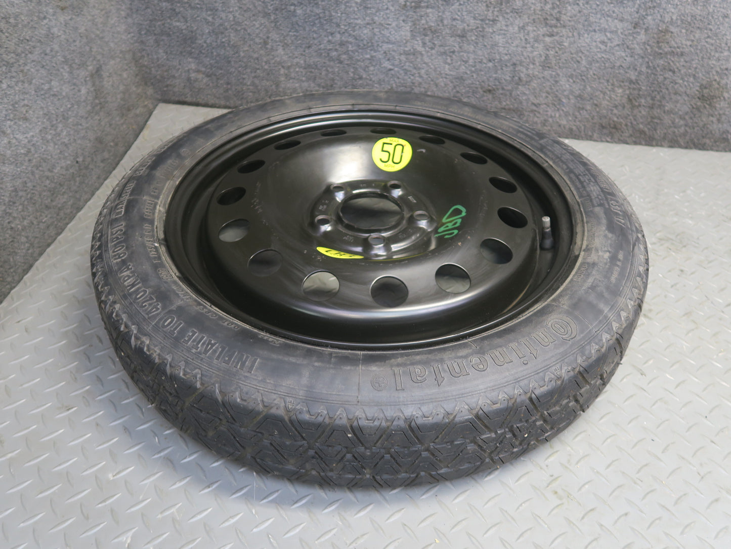 01-06 BMW E46 330Ci R17 17" Spare Tire Wheel 17x3.5J ET30 125/80 6750007 OEM