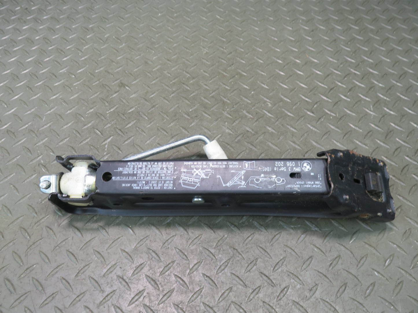 01-06 BMW E46 330i Emergency Spare Tire Lift Jack 1096202 OEM