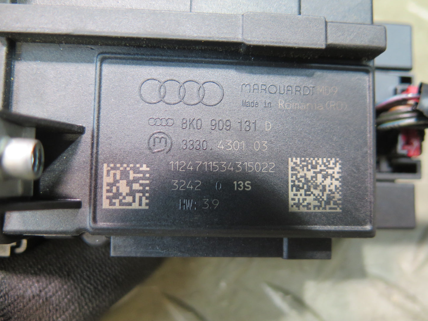 10-17 Audi 8T A5 S5 RS5 Ignition Switch KEY Reader 8K0909131D OEM
