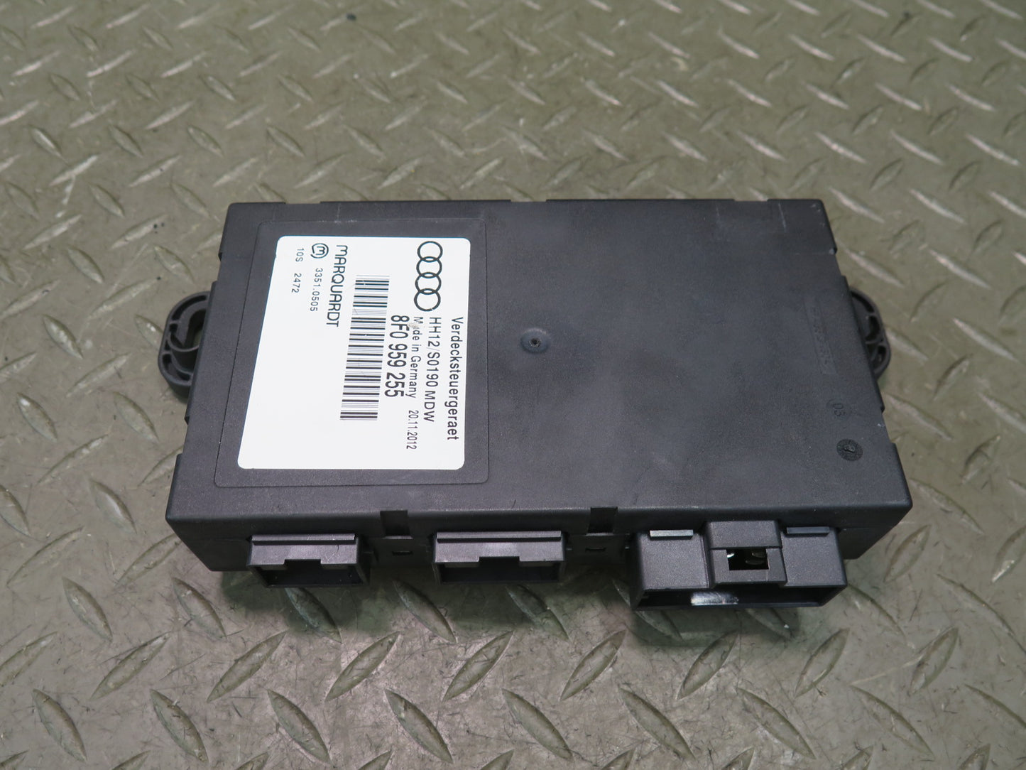 10-17 Audi RS5 8F7 Convertible Folding TOP Roof Control Module 8F0959255 OEM
