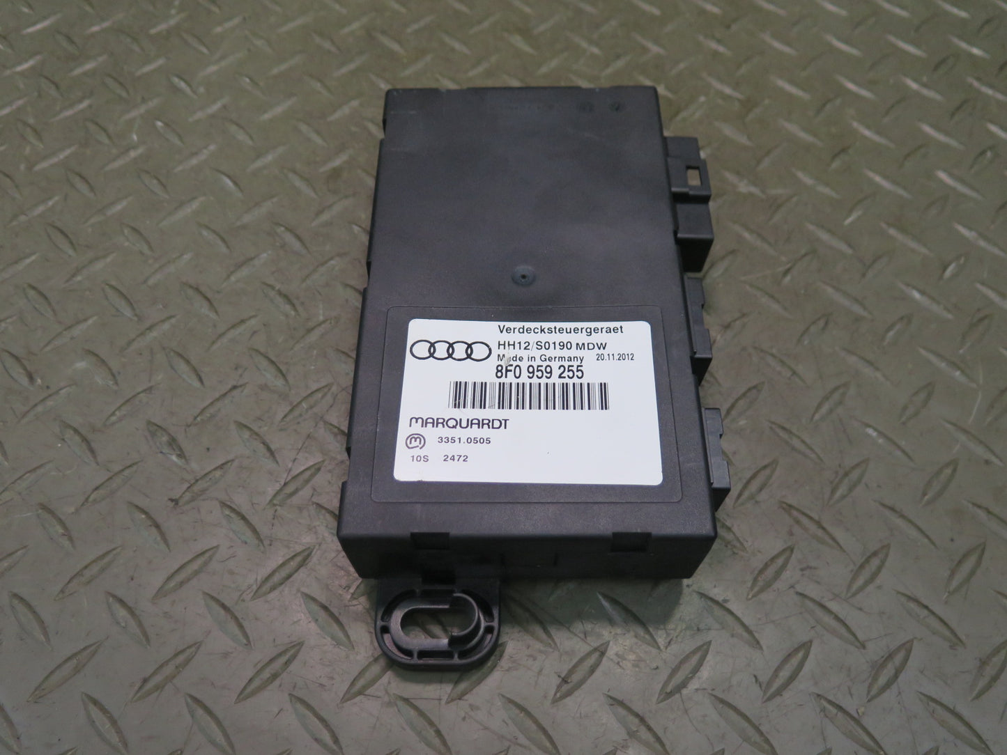 10-17 Audi RS5 8F7 Convertible Folding TOP Roof Control Module 8F0959255 OEM