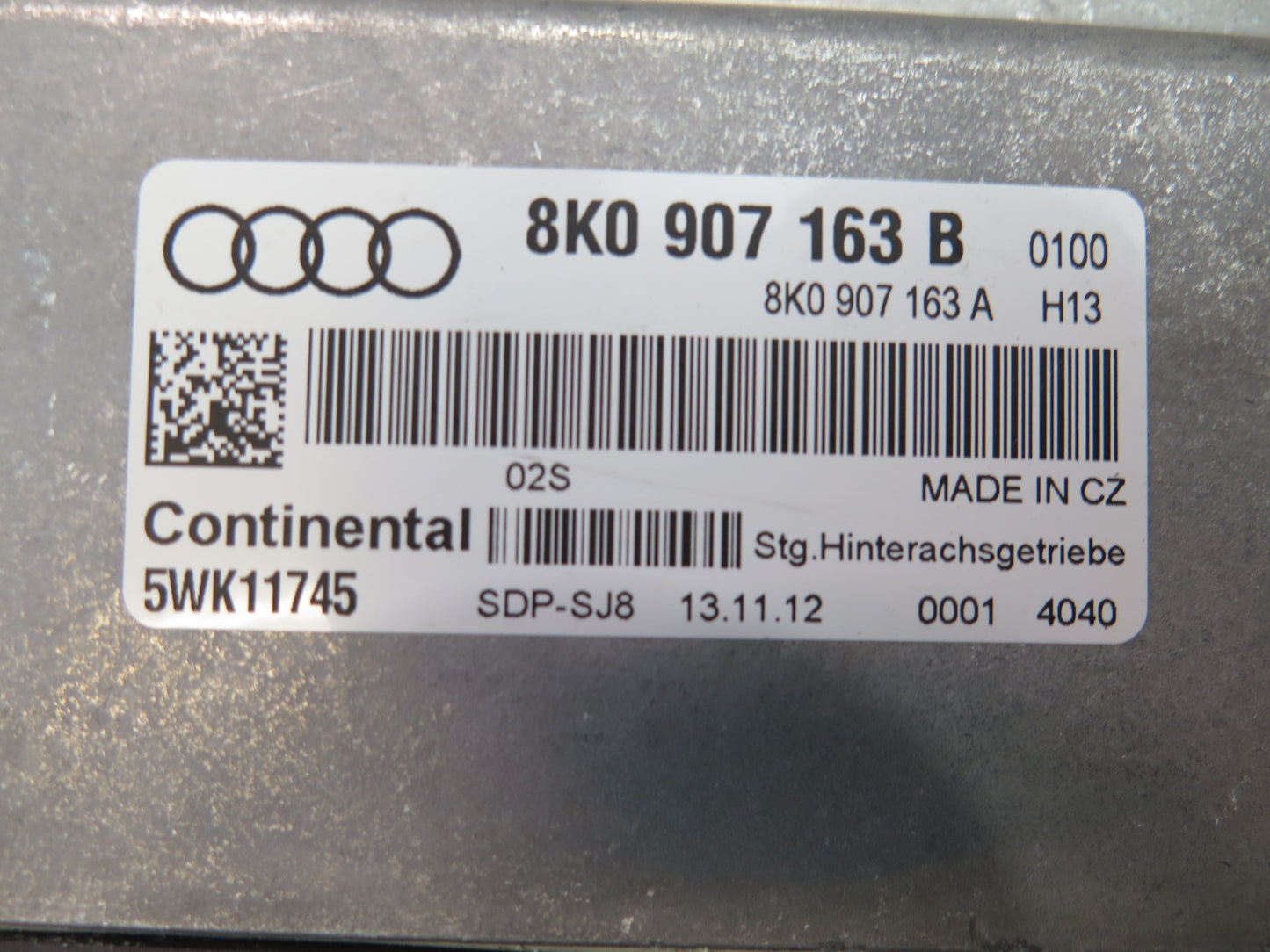 13-17 Audi A5 S5 RS5 8F7 AWD Rear Active Differential Control Module Unit OEM