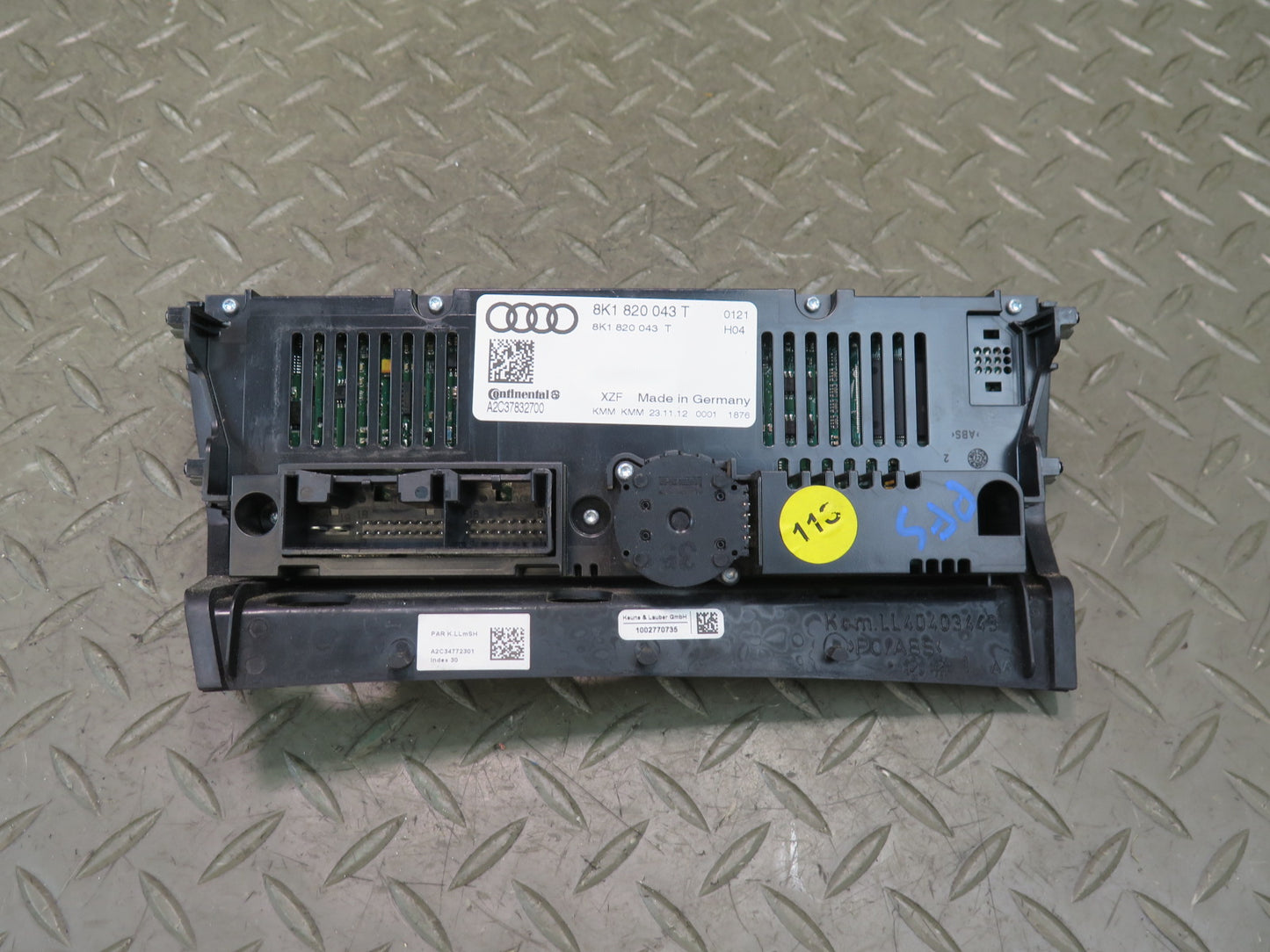 12-17 Audi A5 S5 A/C Heater Climate Control Switch Panel 8K1820043T OEM