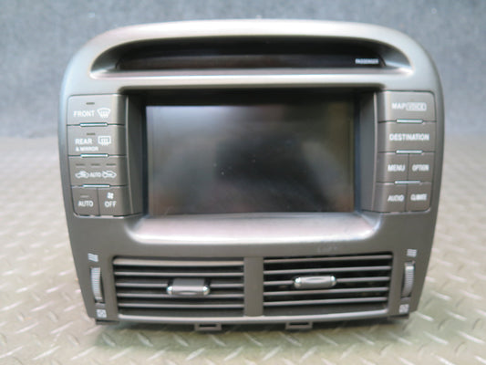 04-06 Lexus LS430 Dash Navigation Information Display Screen w Air Vent OEM