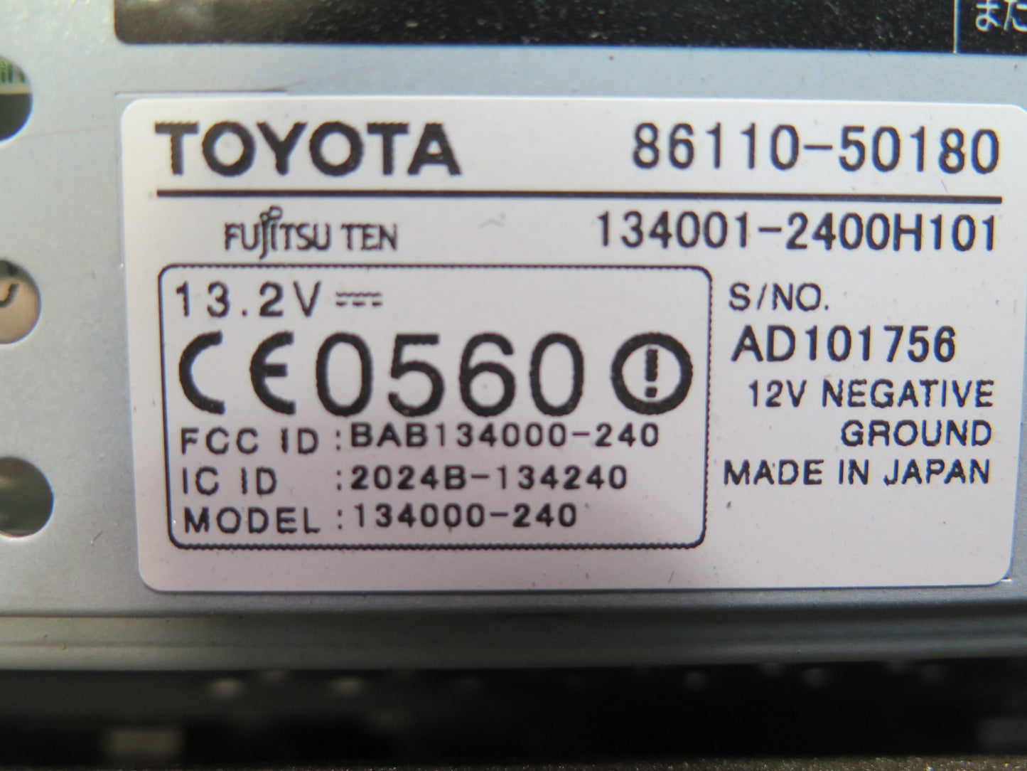 04-06 Lexus LS430 Dash Navigation Information Display Screen w Air Vent OEM