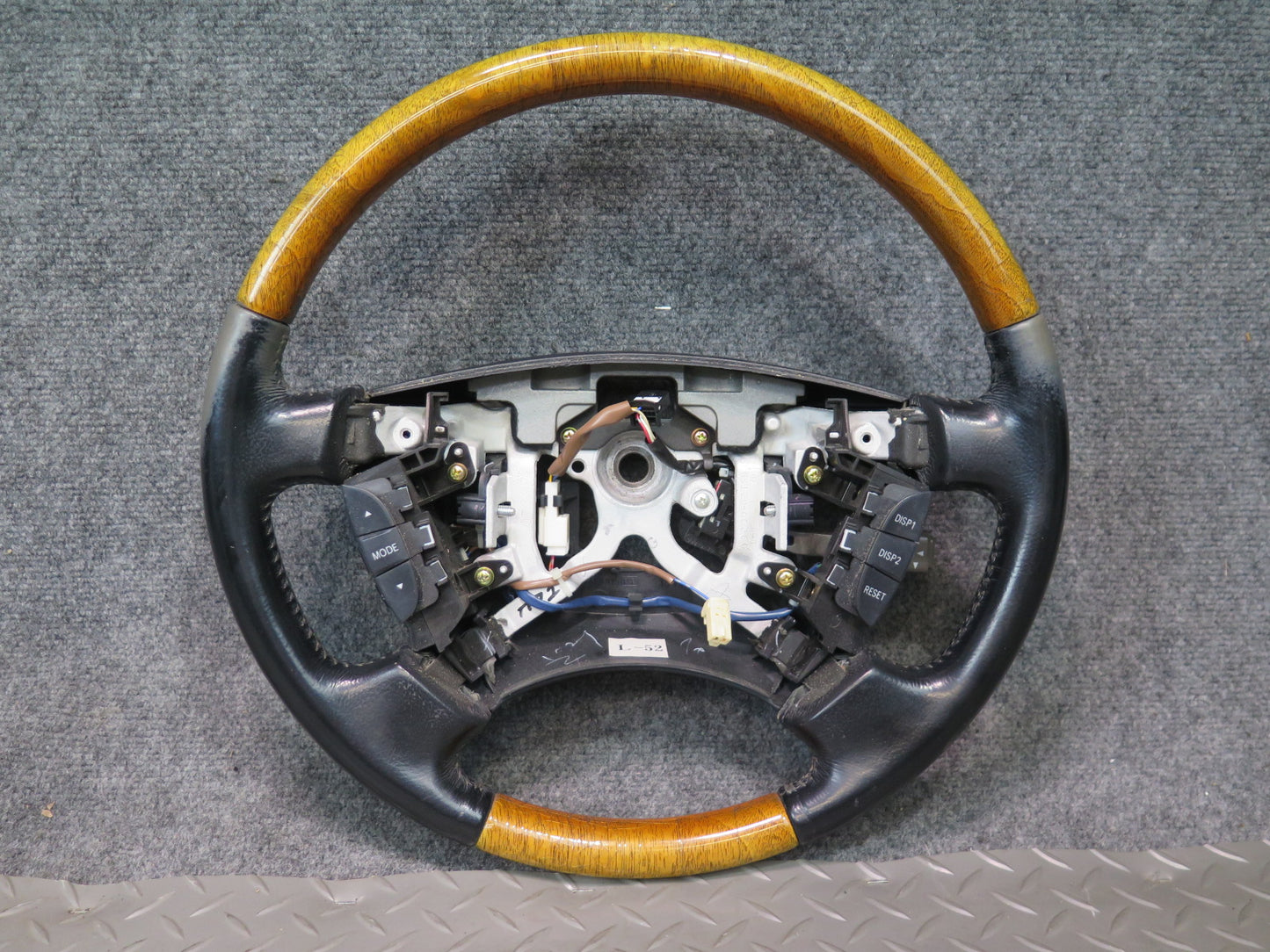 04-06 Lexus UCF30L LS430 Leather Wood Steering Wheel w Controls OEM