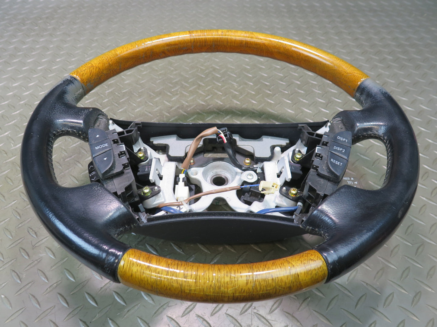 04-06 Lexus UCF30L LS430 Leather Wood Steering Wheel w Controls OEM