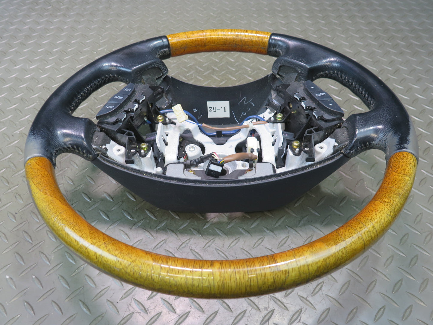 04-06 Lexus UCF30L LS430 Leather Wood Steering Wheel w Controls OEM