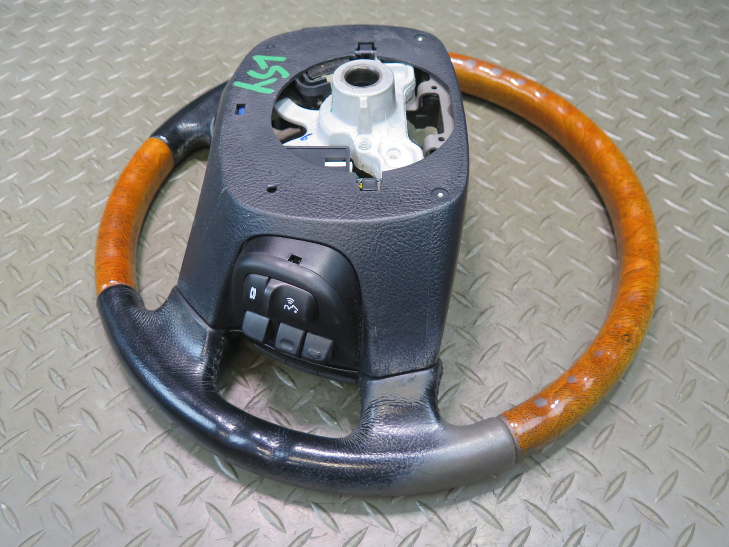04-06 Lexus UCF30L LS430 Leather Wood Steering Wheel w Controls OEM