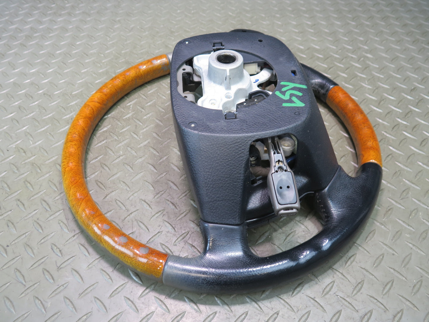 04-06 Lexus UCF30L LS430 Leather Wood Steering Wheel w Controls OEM