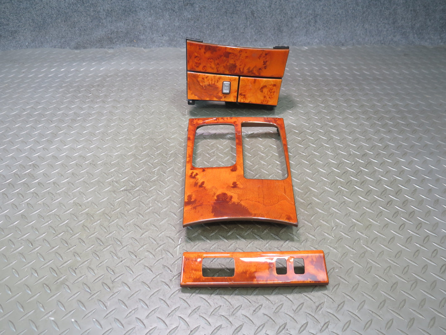 04-06 Lexus UCF30L LS430 Dash Center Console Wood Trim Bezel Cover Panel Set OEM