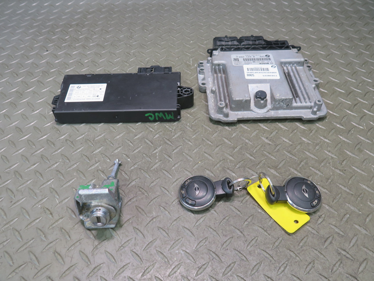 13-15 Mini Cooper S R61 R60 N18 Engine ECU ECM CAS Module Door Lock KEY Set OEM