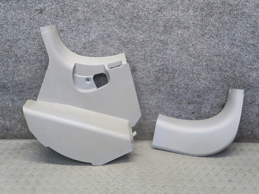 01-06 BMW E46 330ci Coupe Conv Left Footrest Right Kick Trim Panel Set Gray OEM
