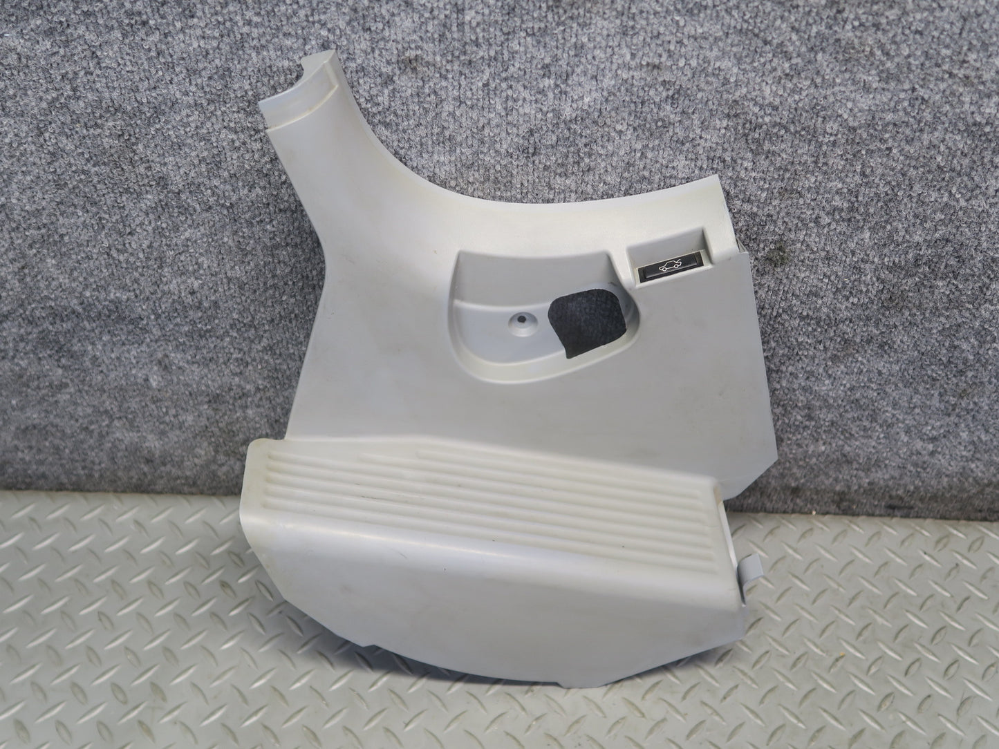 01-06 BMW E46 330ci Coupe Conv Left Footrest Right Kick Trim Panel Set Gray OEM