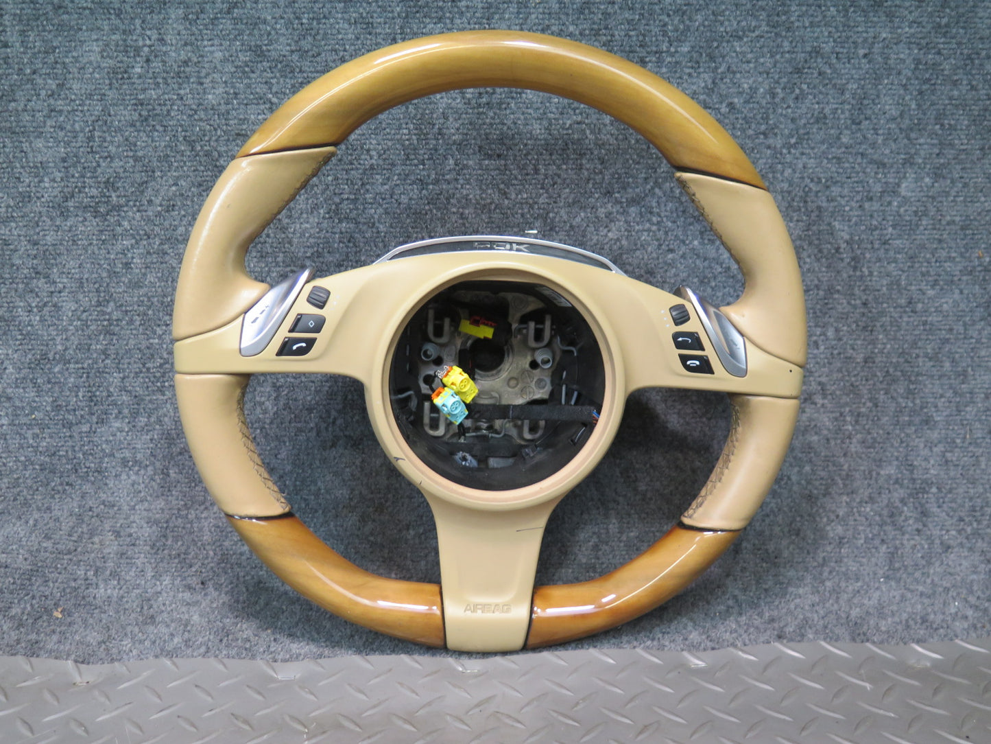 2010-2016 Porsche Panamera 970 Leather Wood Heated Steering w Controls