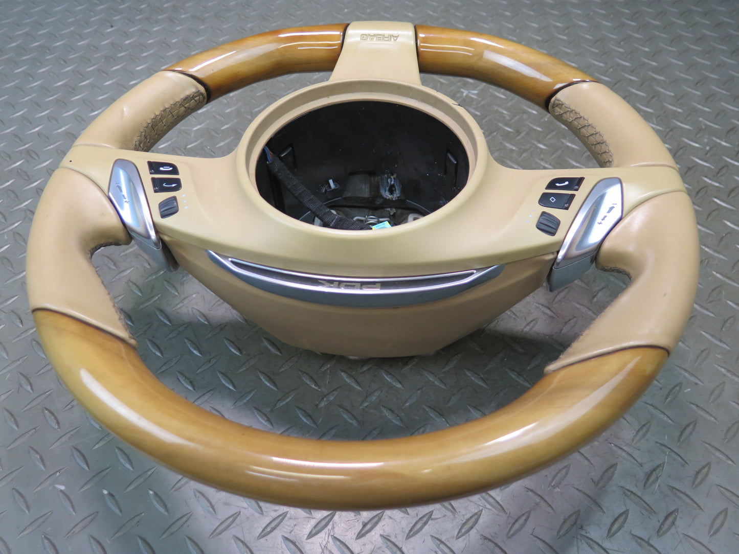 2010-2016 Porsche Panamera 970 Leather Wood Heated Steering w Controls