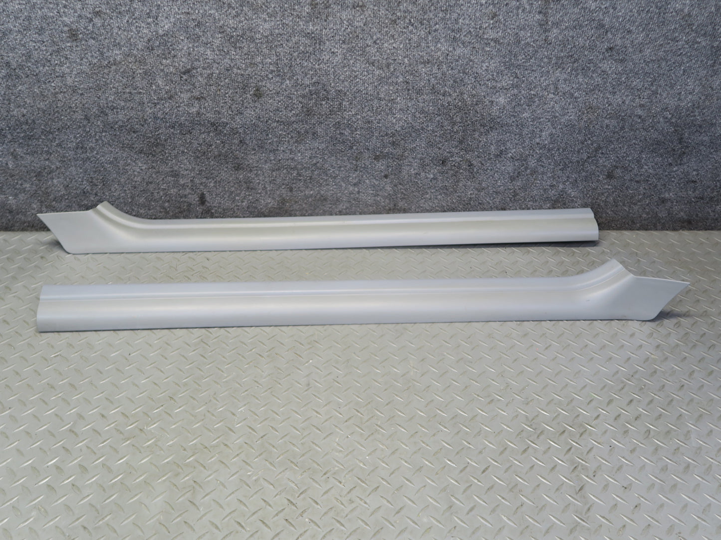 01-06 BMW E46 330CI Convert Set of 2 Door Scuff Sill Plate Trim Cover Gray OEM