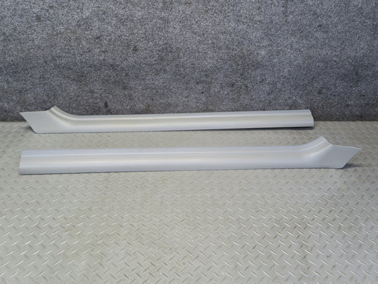 01-06 BMW E46 330CI Convert Set of 2 Door Scuff Sill Plate Trim Cover Gray OEM