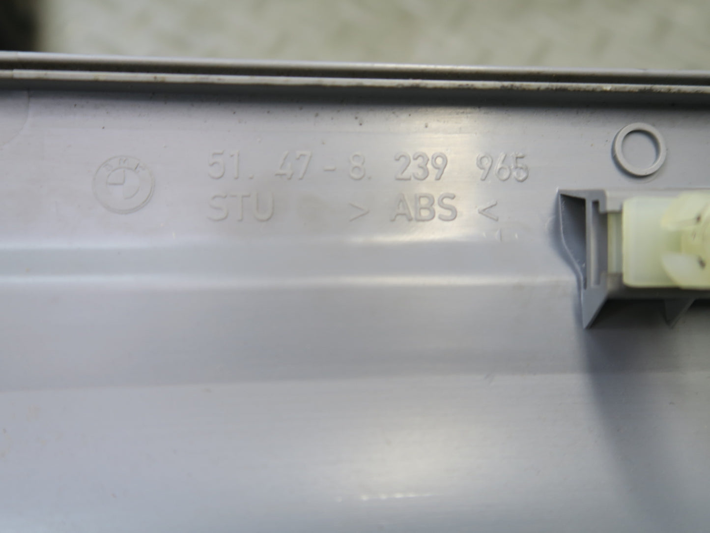 01-06 BMW E46 330CI Convert Set of 2 Door Scuff Sill Plate Trim Cover Gray OEM