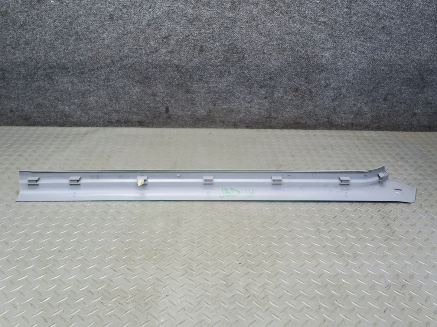 01-06 BMW E46 330CI Convert Set of 2 Door Scuff Sill Plate Trim Cover Gray OEM