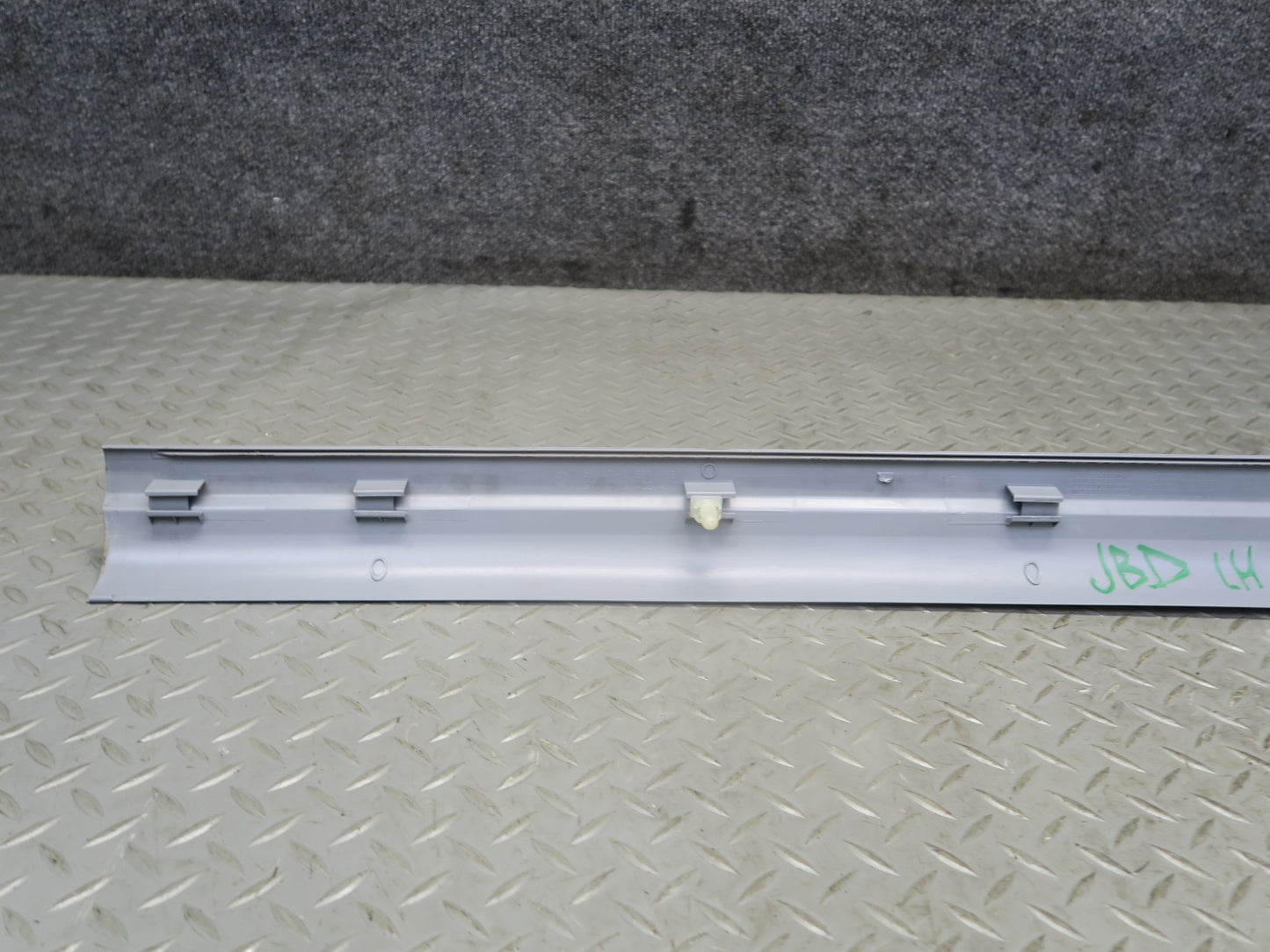 01-06 BMW E46 330CI Convert Set of 2 Door Scuff Sill Plate Trim Cover Gray OEM