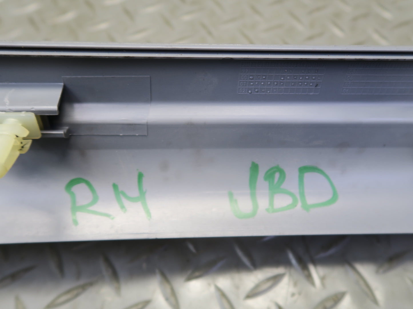 01-06 BMW E46 330CI Convert Set of 2 Door Scuff Sill Plate Trim Cover Gray OEM