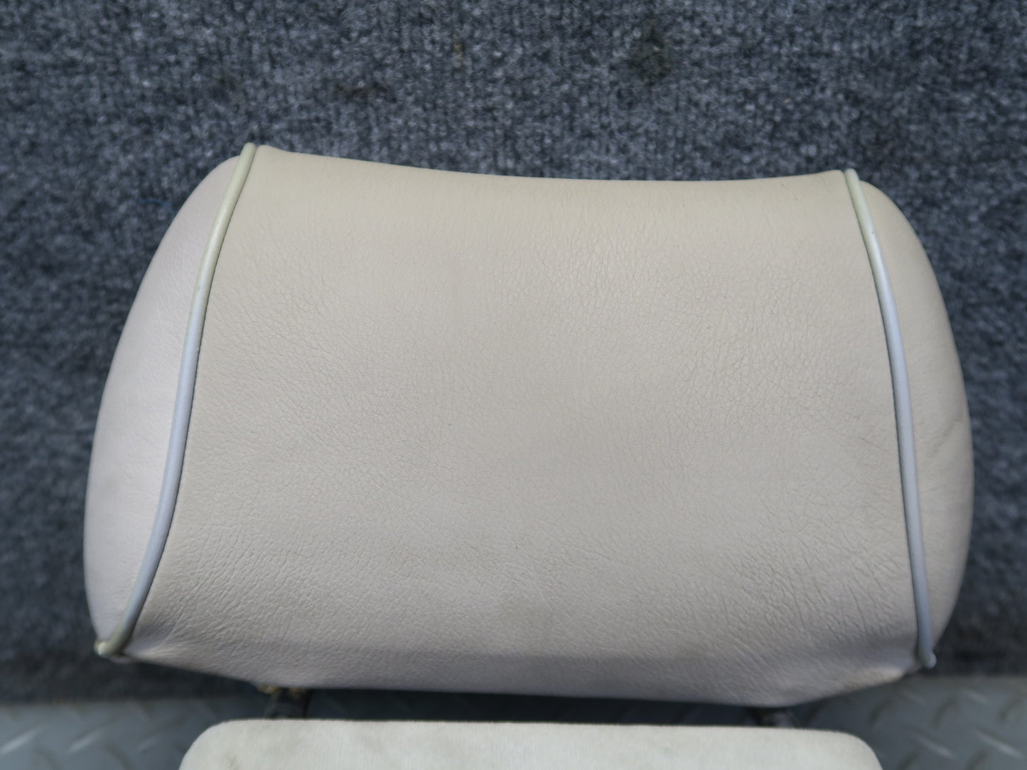 94-99 Mercedes W140 Set of 2 Rear Left & Right Seat Leather Headrest OEM