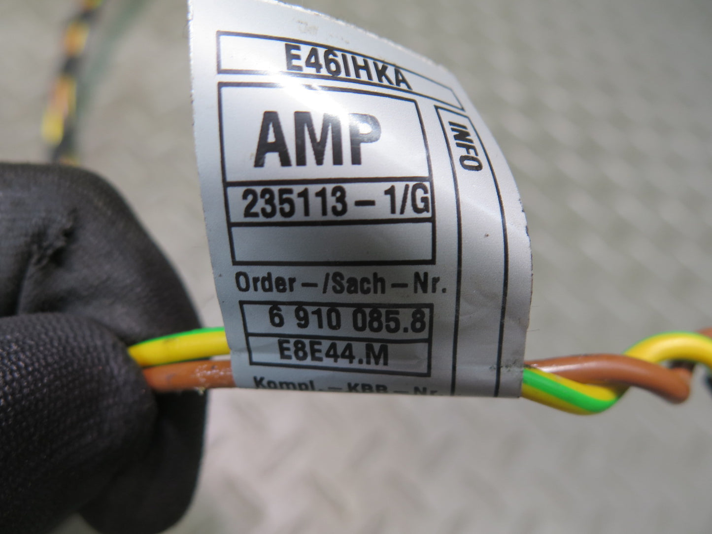 01-06 BMW E46 330ci A/C Heater Flap Door Actuator Motor Wiring Set OEM