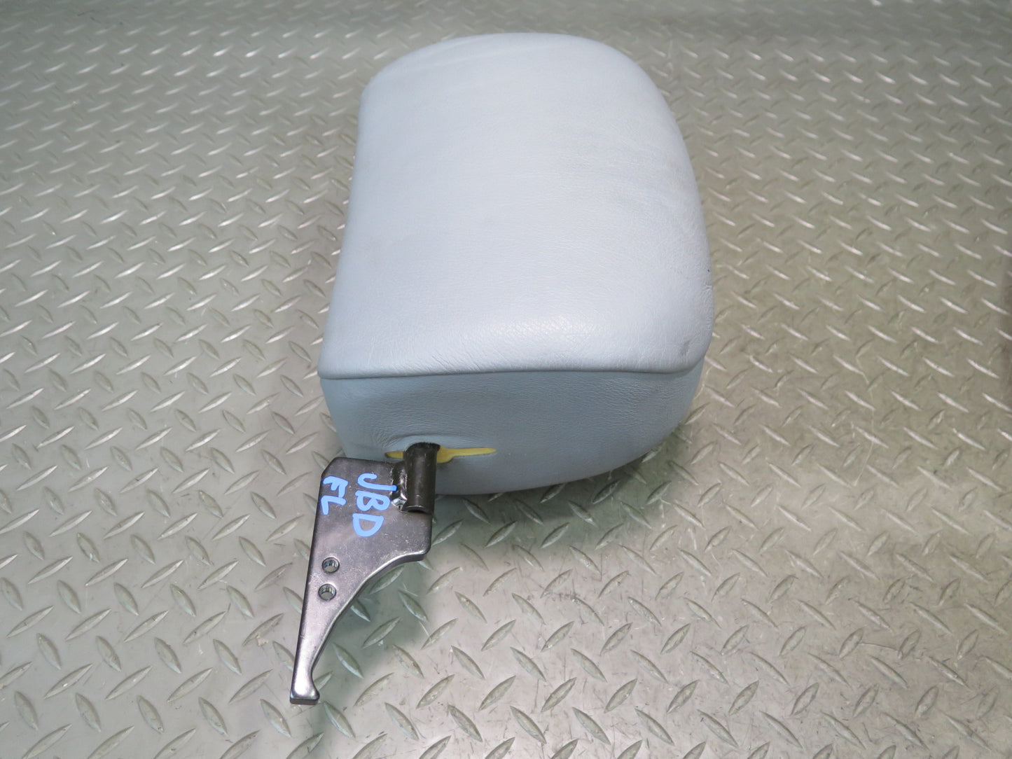 01-06 BMW E46 330ci Convertible Set of 2 Front Leather Seat Headrest Gray OEM
