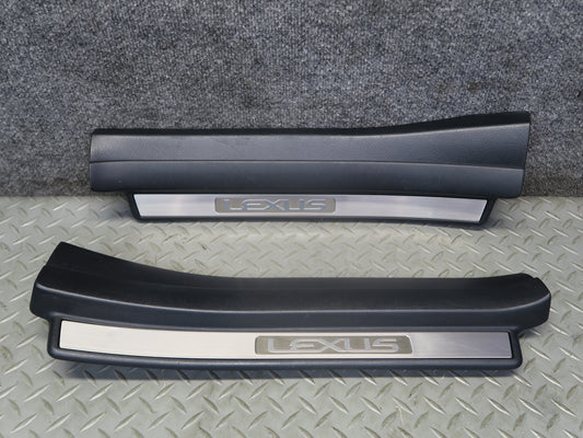 01-06 Lexus UCF30L LS430 Set of 2 Front Door Scuff Sill Plate Trim Panel OEM